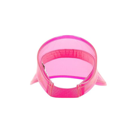 Eugenia Kim Micky Visor in Neon Pink One Size New Womens Plastic PVC Hat Sun main image 4